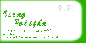 virag polifka business card